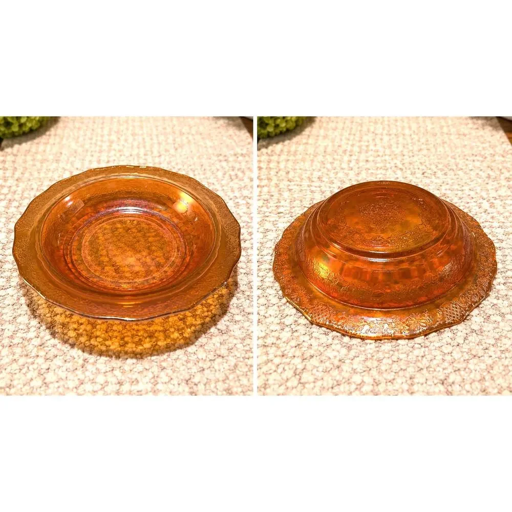 Federal Carnival Glass in Marigold. 